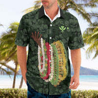 Hawaii Lei Kamehameha Hawaiian Shirt Oma'oma'o Seamless Pattern Hibiscus Flower LT9 - Polynesian Pride