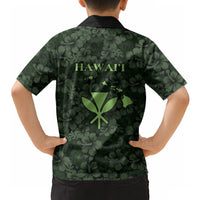 Hawaii Lei Kamehameha Hawaiian Shirt Oma'oma'o Seamless Pattern Hibiscus Flower LT9 - Polynesian Pride