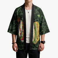 Hawaii Lei Kamehameha Kimono Oma'oma'o Seamless Pattern Hibiscus Flower