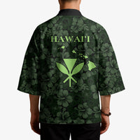 Hawaii Lei Kamehameha Kimono Oma'oma'o Seamless Pattern Hibiscus Flower