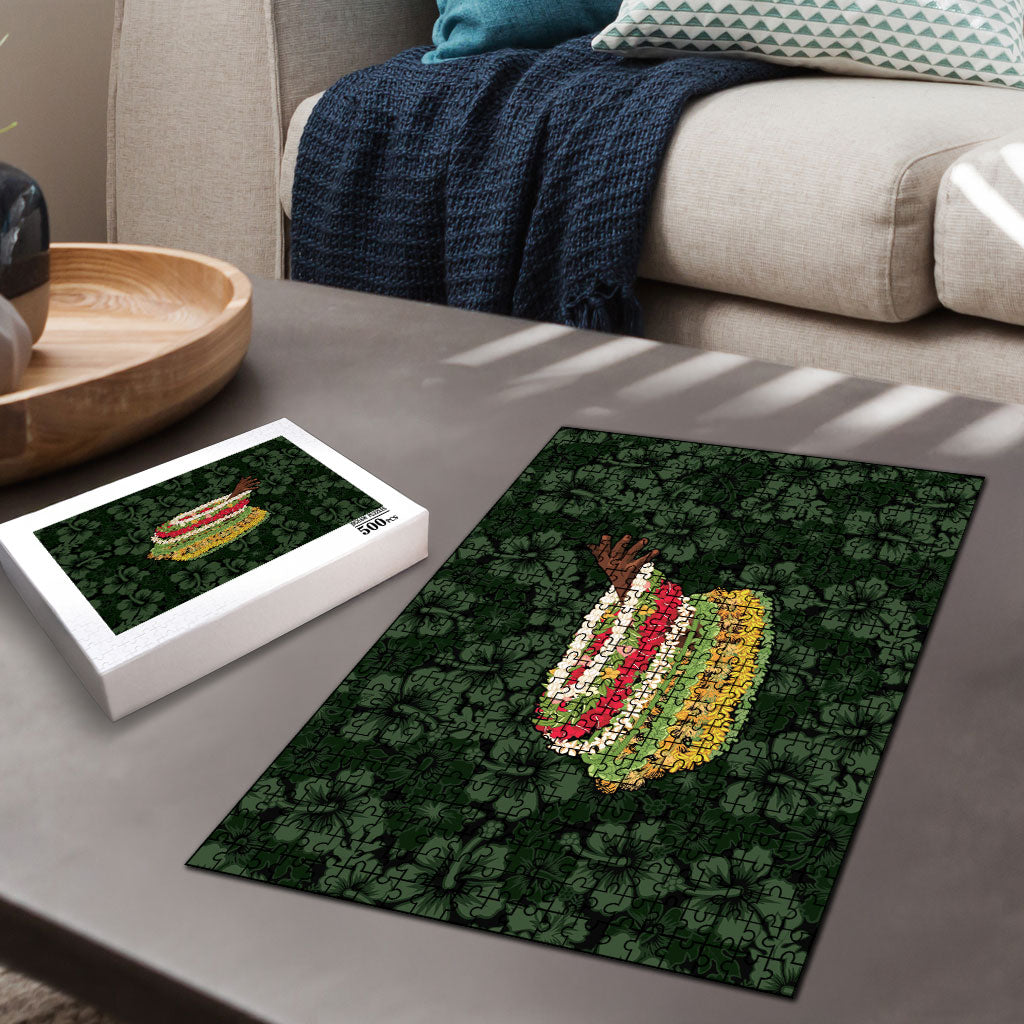 Hawaii Lei Kamehameha Puzzle Oma'oma'o Seamless Pattern Hibiscus Flower LT9 - Polynesian Pride
