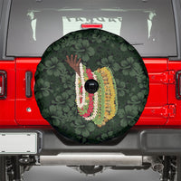 Hawaii Lei Kamehameha Spare Tire Cover Oma'oma'o Seamless Pattern Hibiscus Flower