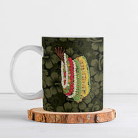 Hawaii Lei Kamehameha Ceramic Mug Melemele Seamless Pattern Hibiscus Flower LT9 Yellow - Polynesian Pride