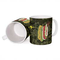 Hawaii Lei Kamehameha Ceramic Mug Melemele Seamless Pattern Hibiscus Flower LT9 - Polynesian Pride