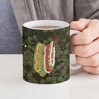Hawaii Lei Kamehameha Ceramic Mug Melemele Seamless Pattern Hibiscus Flower LT9 - Polynesian Pride