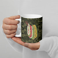 Hawaii Lei Kamehameha Ceramic Mug Melemele Seamless Pattern Hibiscus Flower LT9 - Polynesian Pride