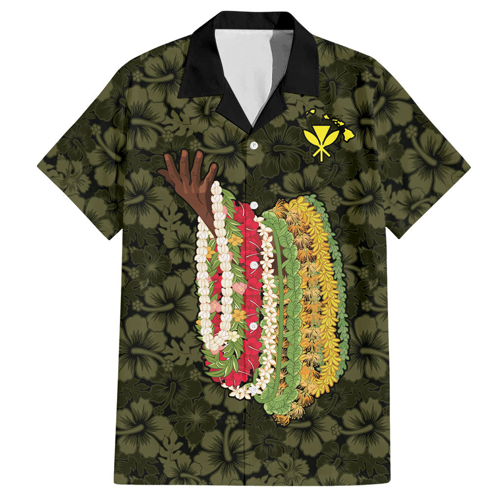 Hawaii Lei Kamehameha Hawaiian Shirt Melemele Seamless Pattern Hibiscus Flower