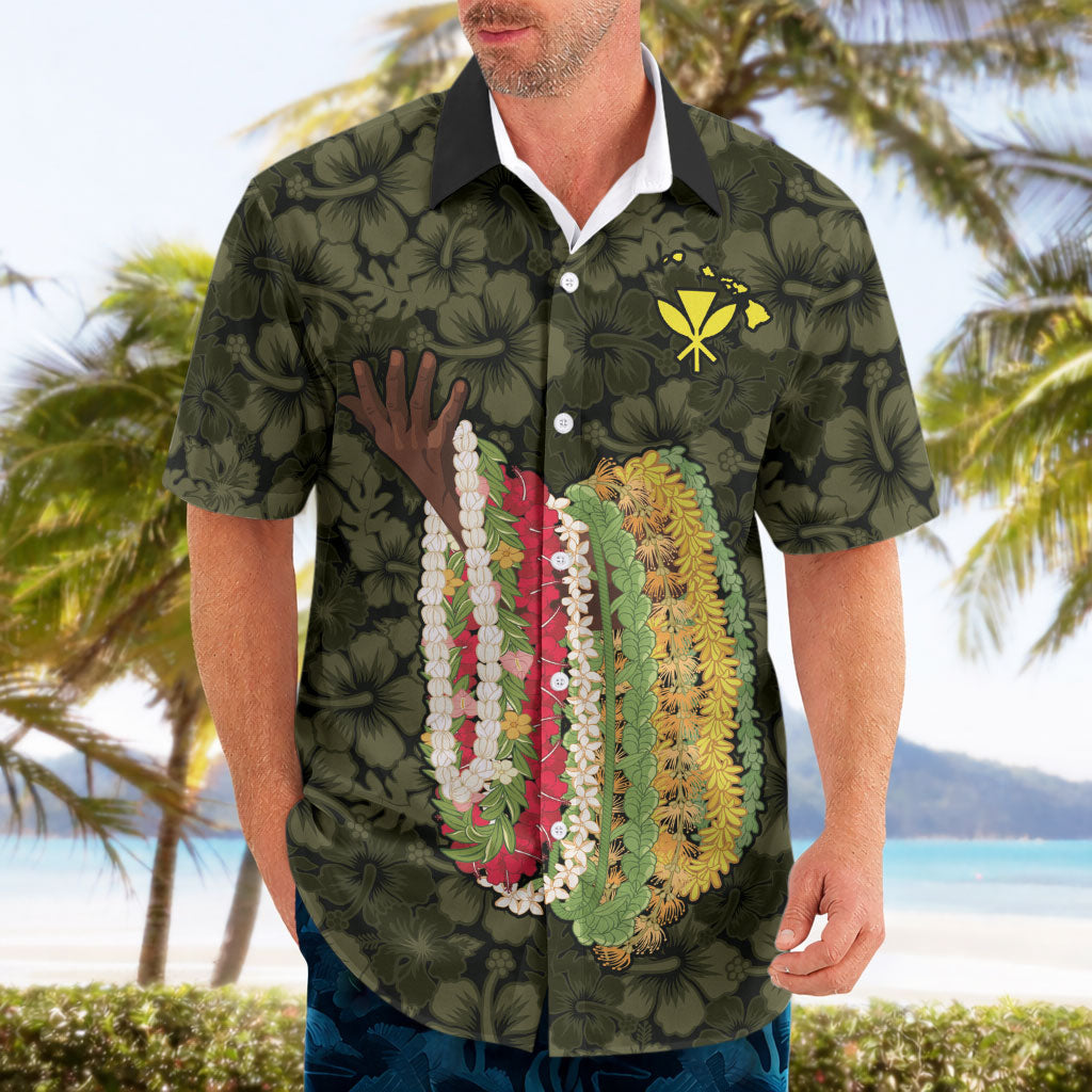 Hawaii Lei Kamehameha Hawaiian Shirt Melemele Seamless Pattern Hibiscus Flower LT9 - Polynesian Pride
