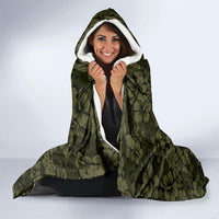 Hawaii Lei Kamehameha Hooded Blanket Melemele Seamless Pattern Hibiscus Flower