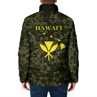 Hawaii Lei Kamehameha Padded Jacket Melemele Seamless Pattern Hibiscus Flower LT9 - Polynesian Pride