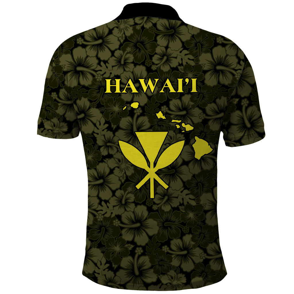 Hawaii Lei Kamehameha Polo Shirt Melemele Seamless Pattern Hibiscus Flower