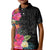 Hafa Adai Guam Kid Polo Shirt Tropical Flowers Colorful Vibes