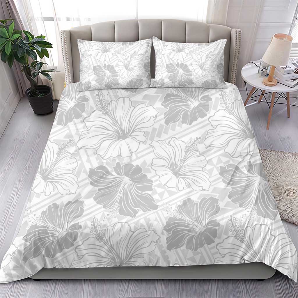 Samoa Lotu Tamaiti Bedding Set White Sun Day Beauty Hibiscus Ver01
