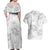 Samoa Lotu Tamaiti Couples Matching Off Shoulder Maxi Dress and Hawaiian Shirt White Sun Day Beauty Hibiscus Ver01