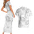 Samoa Lotu Tamaiti Couples Matching Short Sleeve Bodycon Dress and Hawaiian Shirt White Sun Day Beauty Hibiscus Ver01