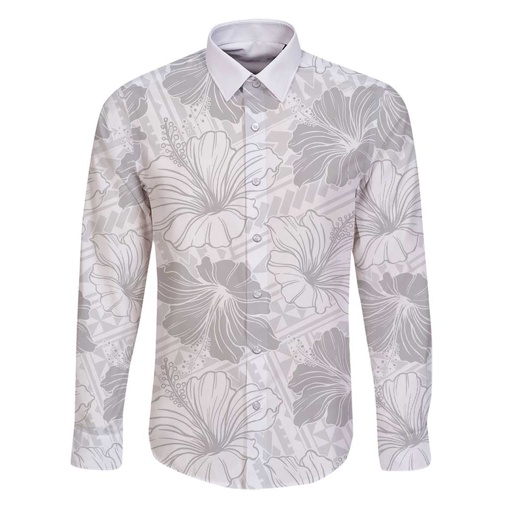 Samoa Lotu Tamaiti Family Matching Mermaid Dress and Hawaiian Shirt White Sun Day Beauty Hibiscus Ver01