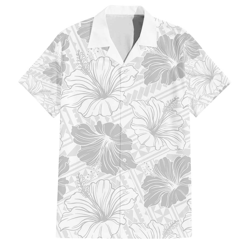 Samoa Lotu Tamaiti Family Matching Summer Maxi Dress and Hawaiian Shirt White Sun Day Beauty Hibiscus Ver01