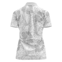 Samoa Lotu Tamaiti Women Polo Shirt White Sun Day Beauty Hibiscus Ver01