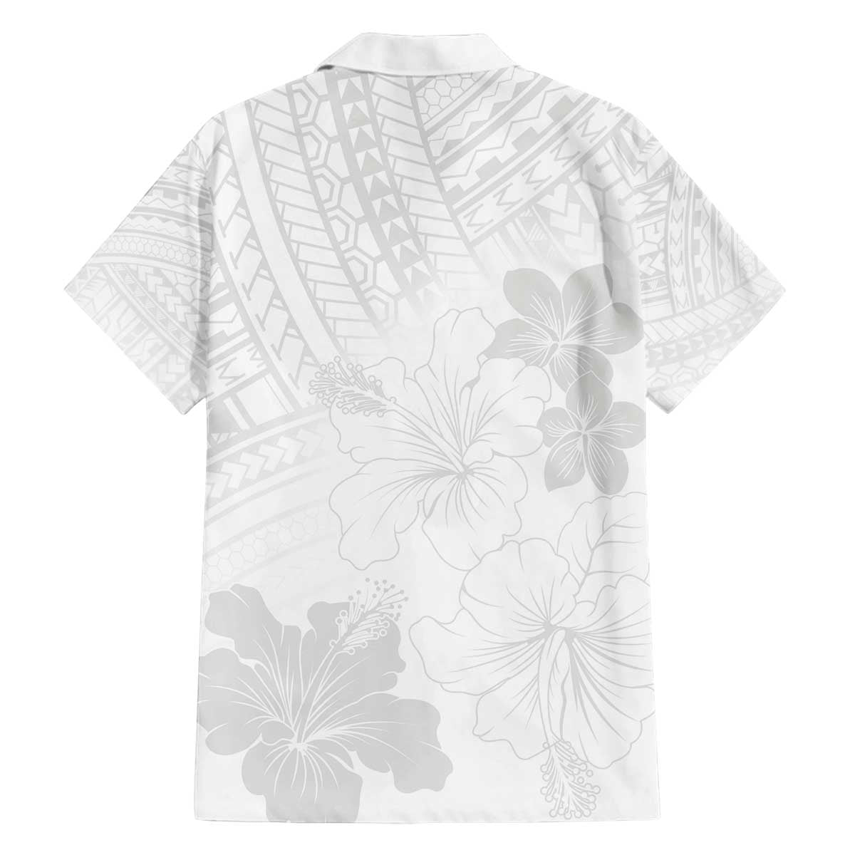 Samoa Lotu Tamaiti Family Matching Off Shoulder Short Dress and Hawaiian Shirt White Sun Day Beauty Hibiscus Ver02