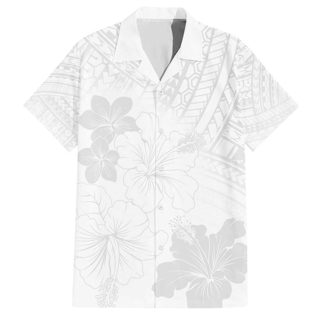 Samoa Lotu Tamaiti Family Matching Summer Maxi Dress and Hawaiian Shirt White Sun Day Beauty Hibiscus Ver02