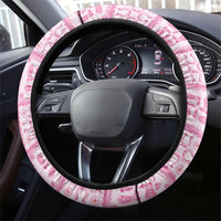 Give Cancer The Boot Pink Cowgirl Steering Wheel Cover Hawaiian Paniolo Mixed Quilt Pattern Style LT9 - Polynesian Pride