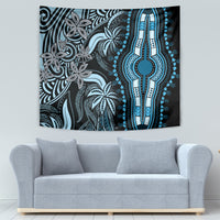 Polynesia Dashiki Tapestry Polynesia and Africa Traditional Special Together Blue LT9 - Polynesian Pride