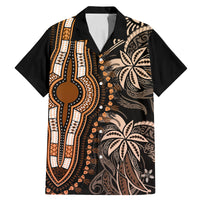 polynesia-dashiki-family-matching-mermaid-dress-and-hawaiian-shirt-polynesia-and-africa-traditional-special-together-gold