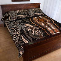 Polynesia Dashiki Quilt Bed Set Polynesia and Africa Traditional Special Together Gold LT9 - Polynesian Pride