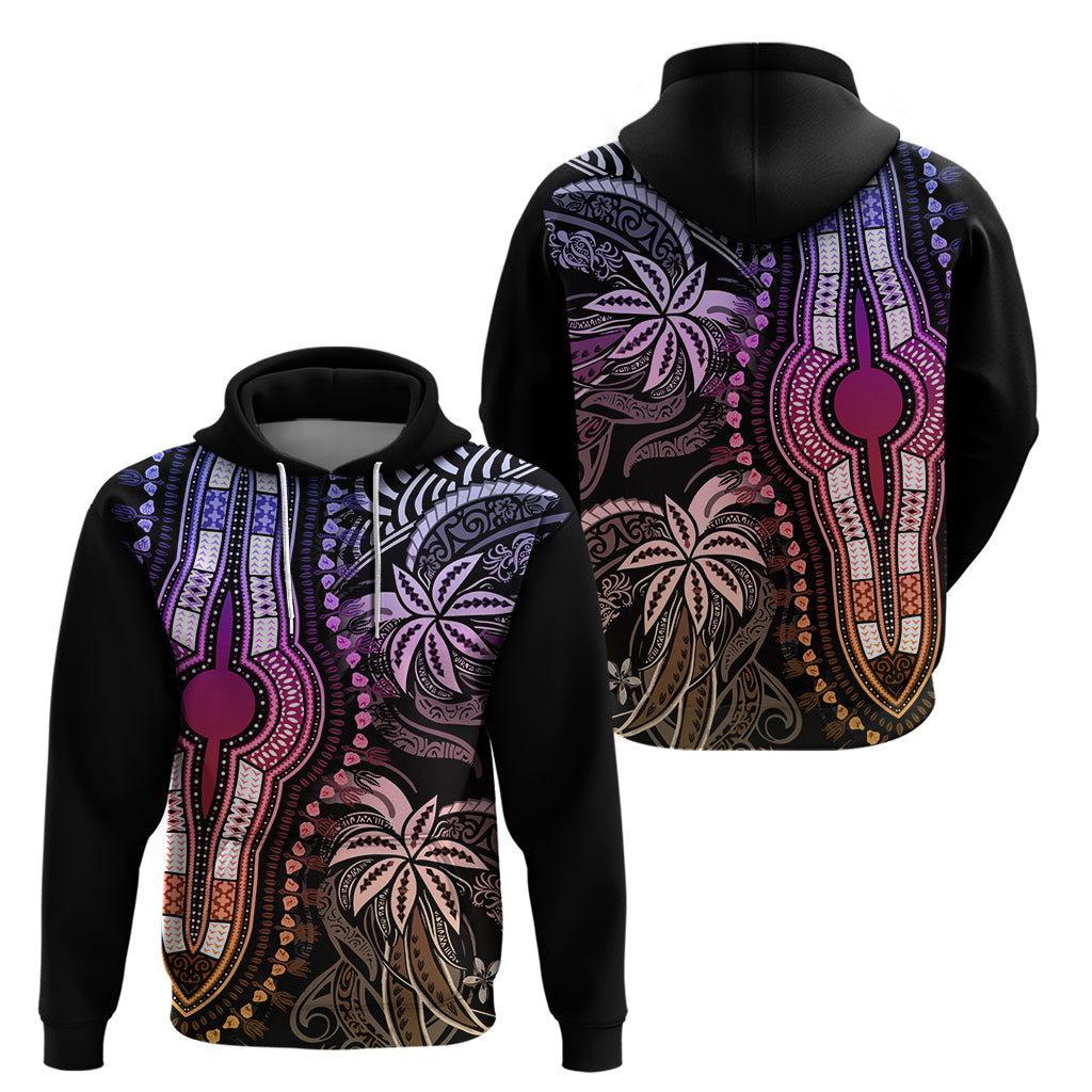 Polynesia Dashiki Hoodie Polynesia and Africa Traditional Special Together Pastel LT9 - Polynesian Pride