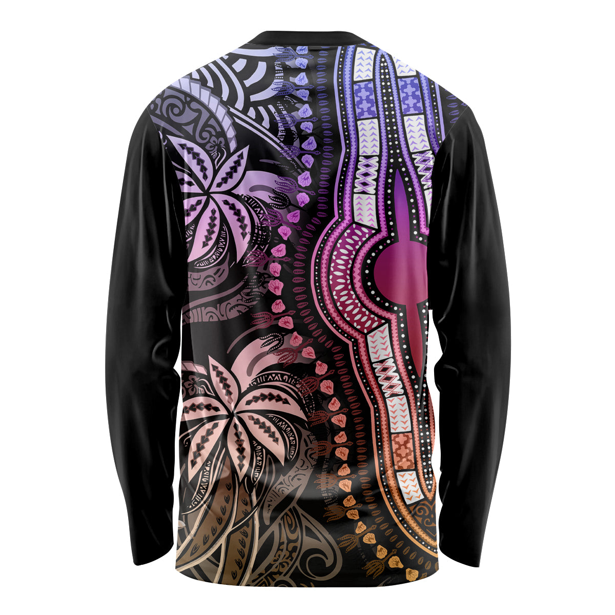 Polynesia Dashiki Long Sleeve Shirt Polynesia and Africa Traditional Special Together Pastel LT9 - Polynesian Pride