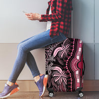 Polynesia Dashiki Luggage Cover Polynesia and Africa Traditional Special Together Pink LT9 - Polynesian Pride