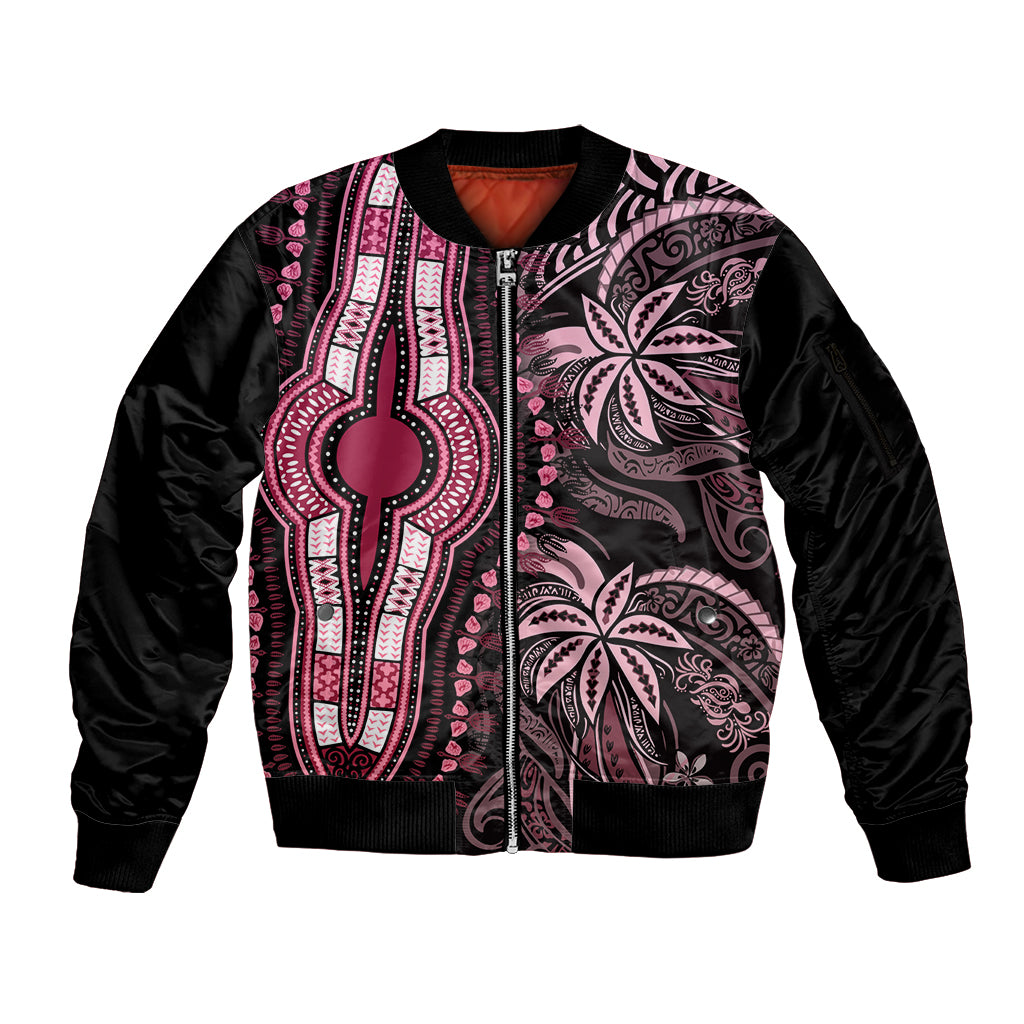 polynesia-dashiki-sleeve-zip-bomber-jacket-polynesia-and-africa-traditional-special-together-pink
