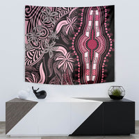 Polynesia Dashiki Tapestry Polynesia and Africa Traditional Special Together Pink LT9 - Polynesian Pride