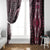 Polynesia Dashiki Window Curtain Polynesia and Africa Traditional Special Together Pink LT9 - Polynesian Pride