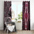 Polynesia Dashiki Window Curtain Polynesia and Africa Traditional Special Together Pink LT9 - Polynesian Pride