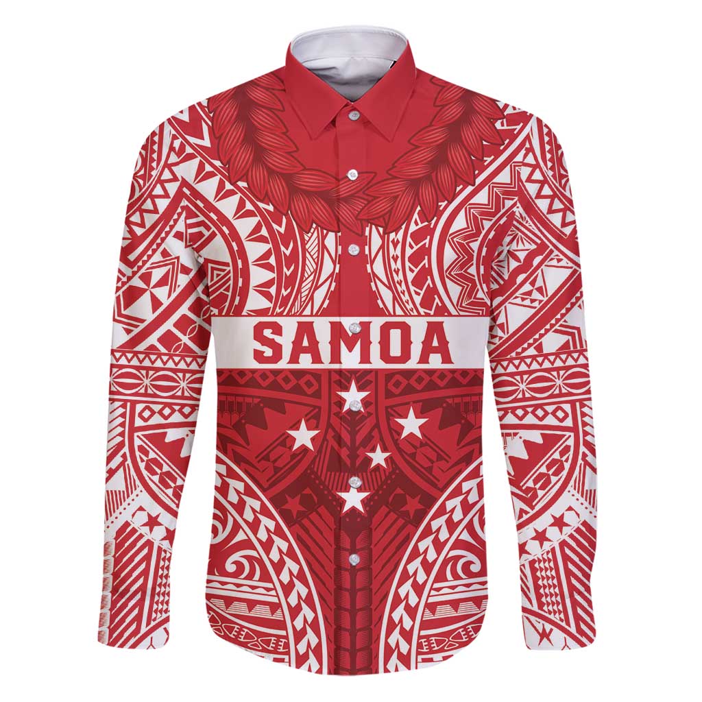 Personalised Toa Samoa Rugby Spirit Family Matching Puletasi and Hawaiian Shirt Red Samoan Tribal Pattern - Polynesian Pride