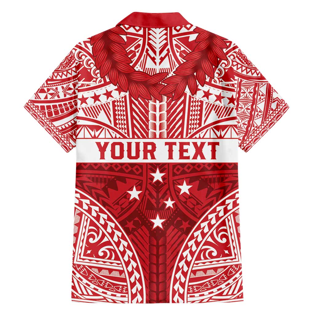 Personalised Toa Samoa Rugby Spirit Family Matching Tank Maxi Dress and Hawaiian Shirt Red Samoan Tribal Pattern - Polynesian Pride