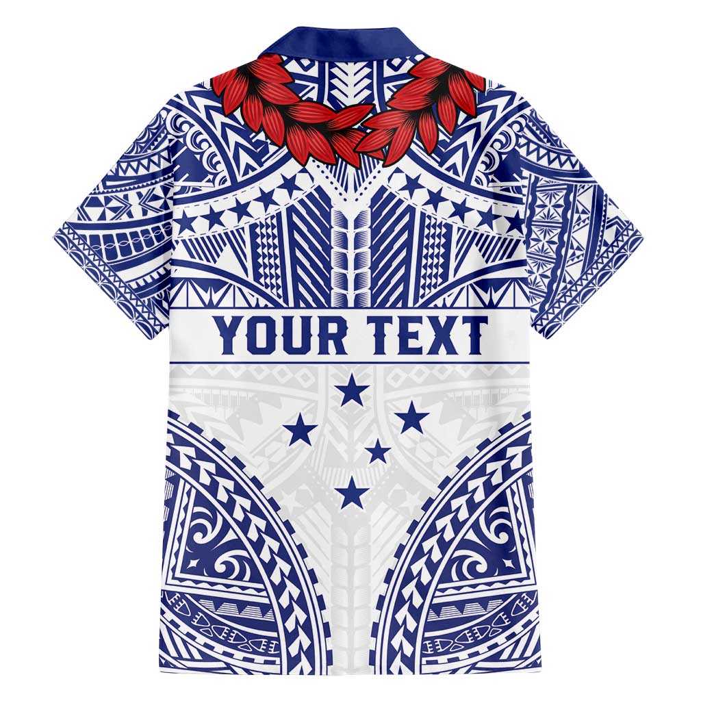 Personalised Toa Samoa Rugby Spirit Family Matching Tank Maxi Dress and Hawaiian Shirt White Samoan Tribal Pattern - Polynesian Pride