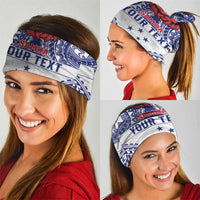 Personalised Toa Samoa Rugby Spirit Neck Gaiter White Samoan Tribal Pattern LT9 - Polynesian Pride