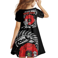 ANZAC Day Aotearoa Silver Fern Maori Personalised Family Matching Puletasi and Hawaiian Shirt