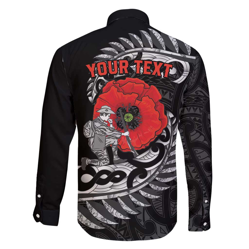 ANZAC Day Aotearoa Silver Fern Maori Personalised Family Matching Puletasi and Hawaiian Shirt