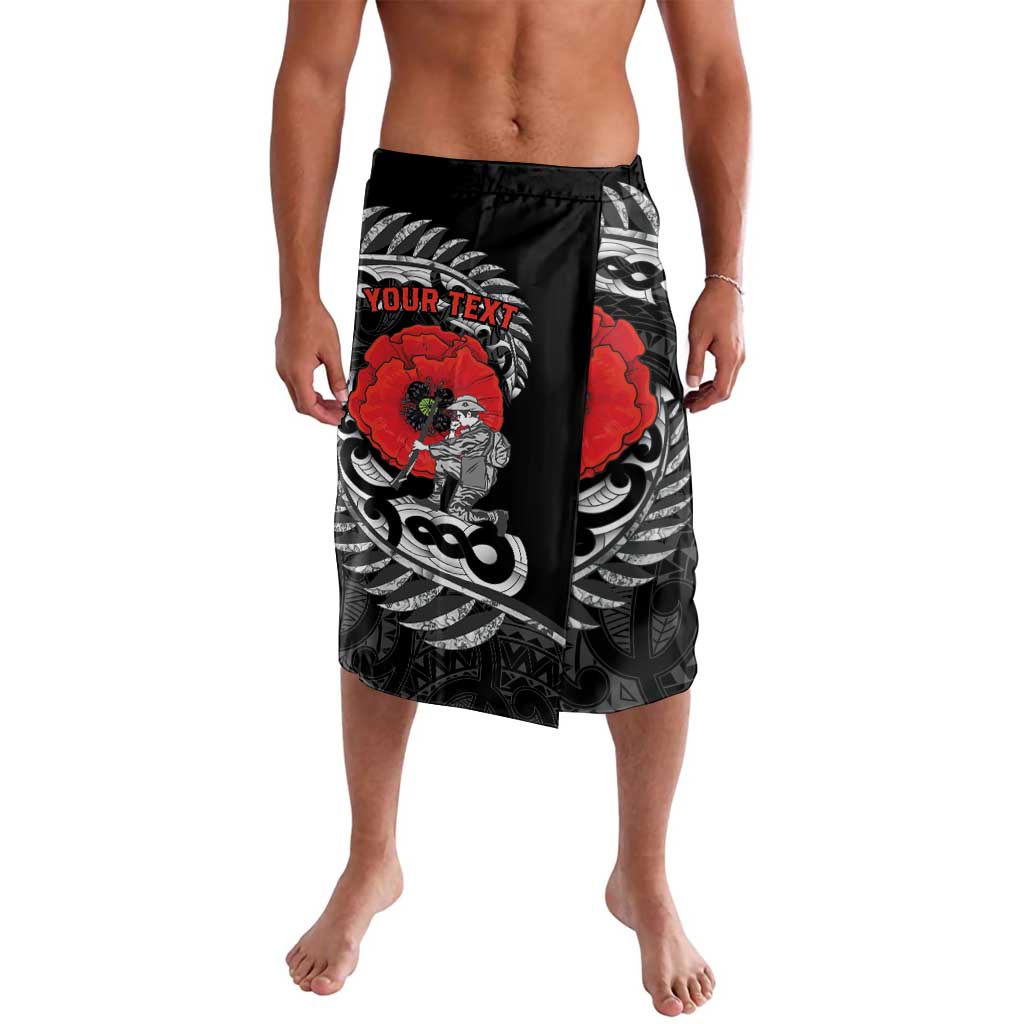 ANZAC Day Aotearoa Silver Fern Maori Personalised Lavalava