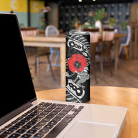 ANZAC Day Aotearoa Silver Fern Maori Personalised Skinny Tumbler LT9 - Polynesian Pride
