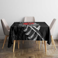 ANZAC Day Aotearoa Silver Fern Maori Personalised Tablecloth