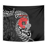 ANZAC Day Aotearoa Silver Fern Maori Personalised Tapestry