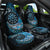 New Zealand Darts Personalised Car Seat Cover Aotearoa Silver Fern Blue Papua Shell Spirit