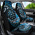 New Zealand Darts Personalised Car Seat Cover Aotearoa Silver Fern Blue Papua Shell Spirit