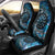 New Zealand Darts Personalised Car Seat Cover Aotearoa Silver Fern Blue Papua Shell Spirit