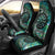 New Zealand Darts Personalised Car Seat Cover Aotearoa Silver Fern Green Papua Shell Spirit