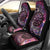 New Zealand Darts Personalised Car Seat Cover Aotearoa Silver Fern Pink Papua Shell Spirit